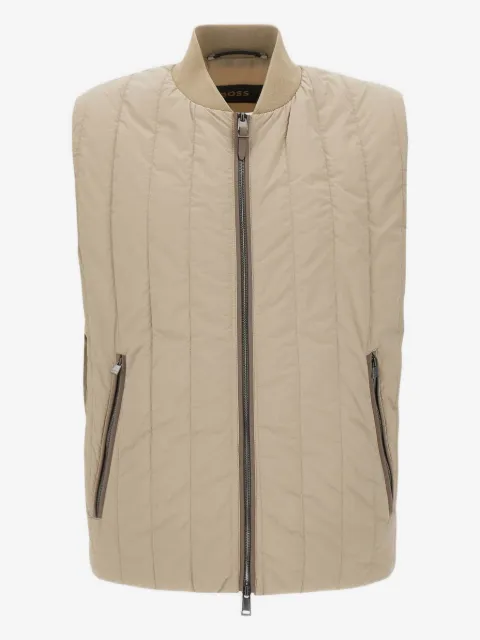BOSS gilet matelassé à fermeture zippée