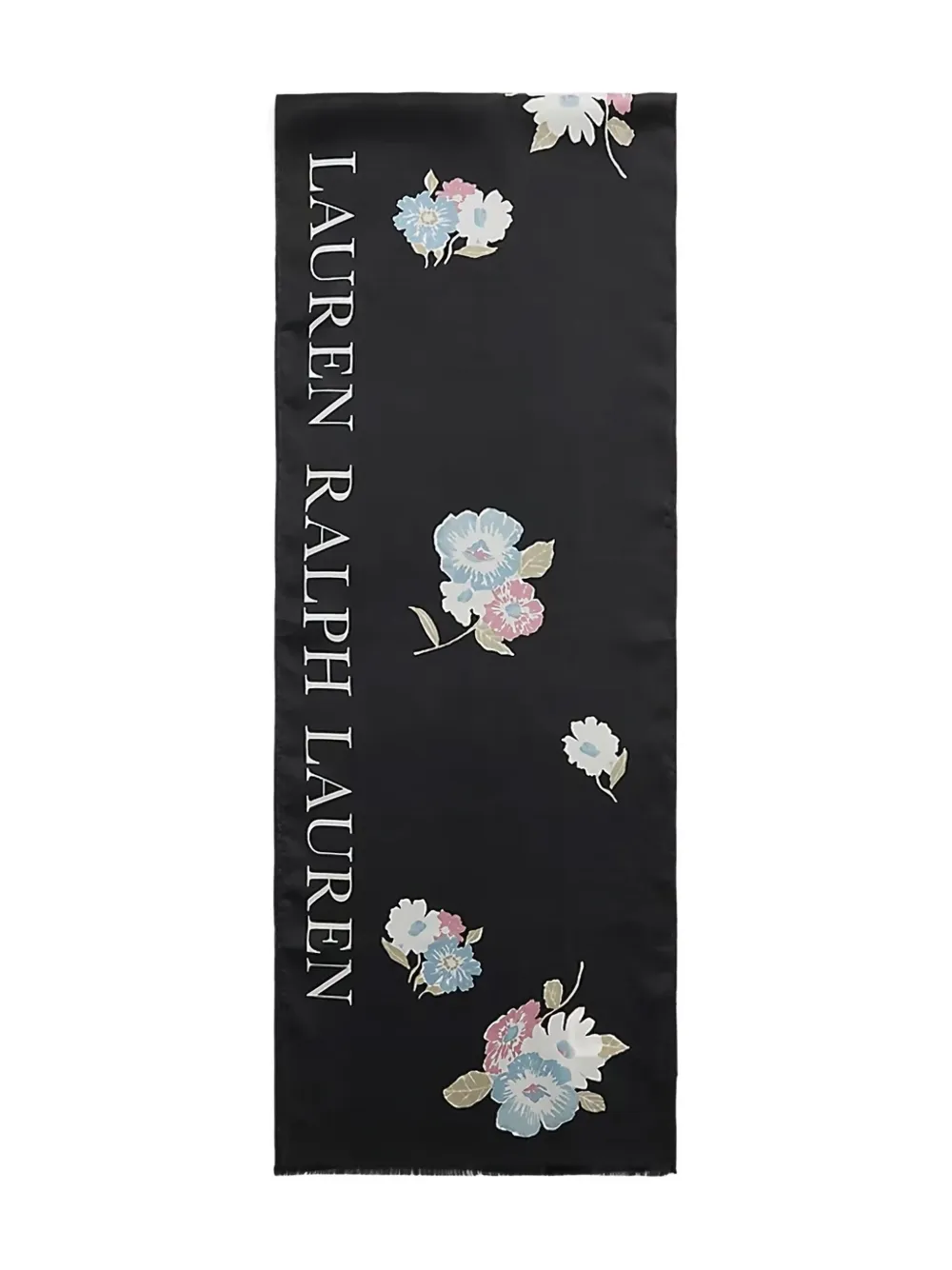 Lauren Ralph Lauren floral-print silk scarf Zwart