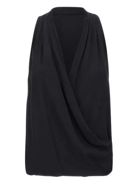 kaos draped-neckline sleeveless blouse 