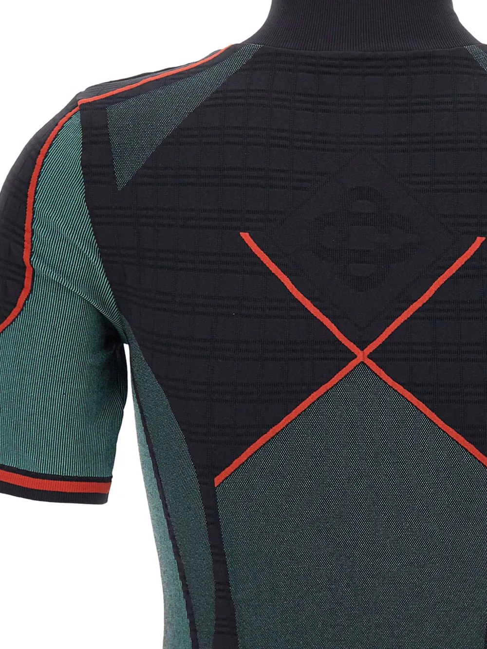 Casablanca high-neck half-zip top Multicolore