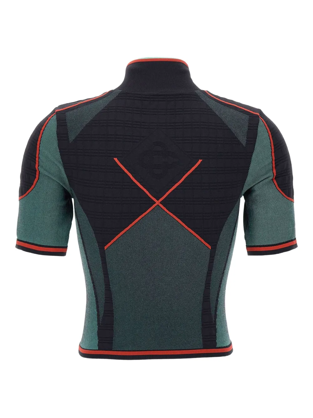 Casablanca high-neck half-zip top Multicolore