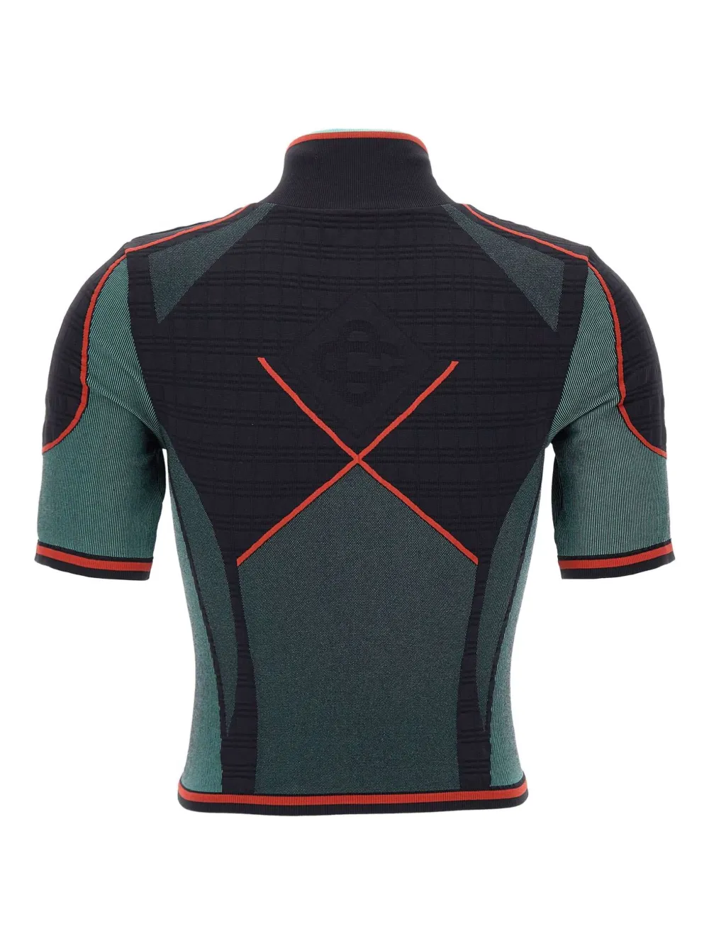 Casablanca high-neck half-zip top Multicolore