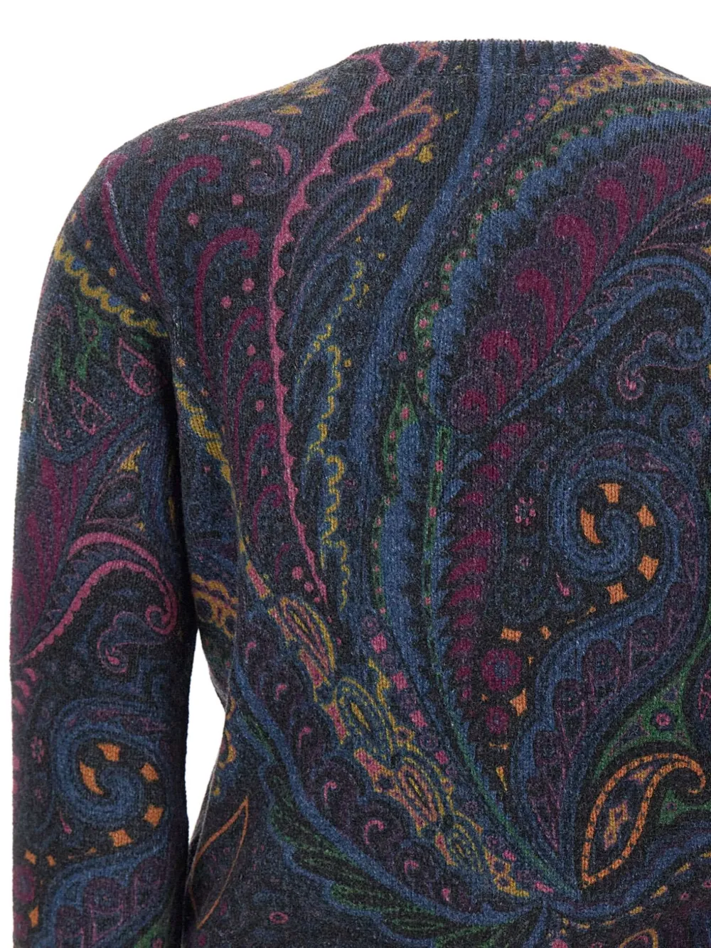 ETRO paisley-print buttoned cardigan Blauw