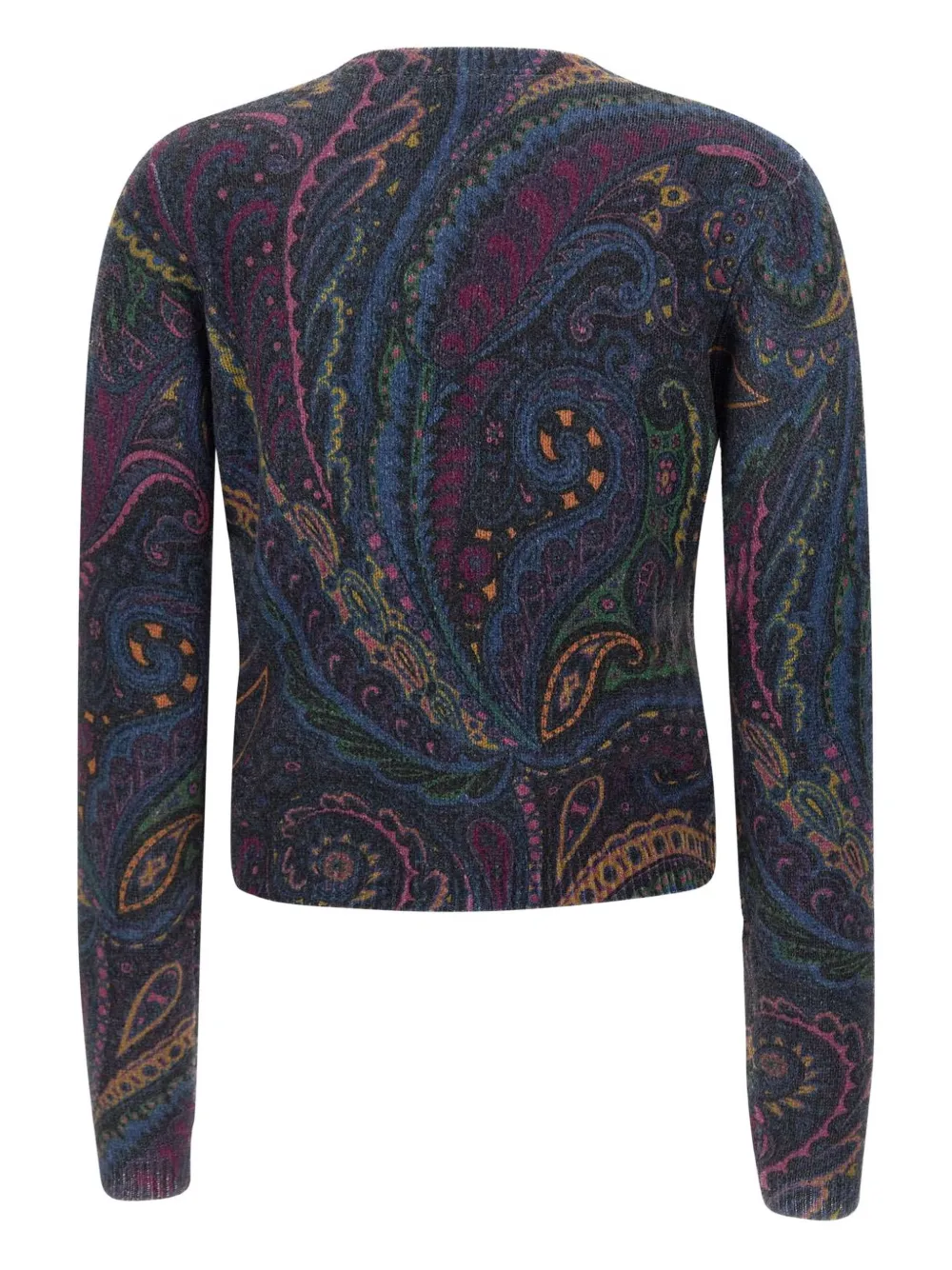 ETRO paisley-print buttoned cardigan Blauw