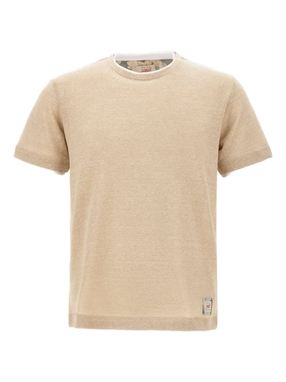 linen-cotton blend T-shirt
