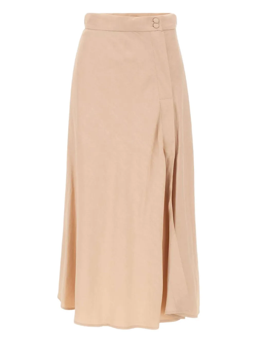 wrap buttoned straight skirt