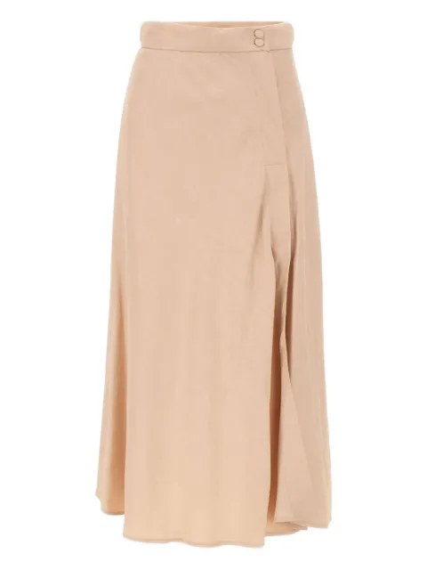 kaos wrap buttoned straight skirt