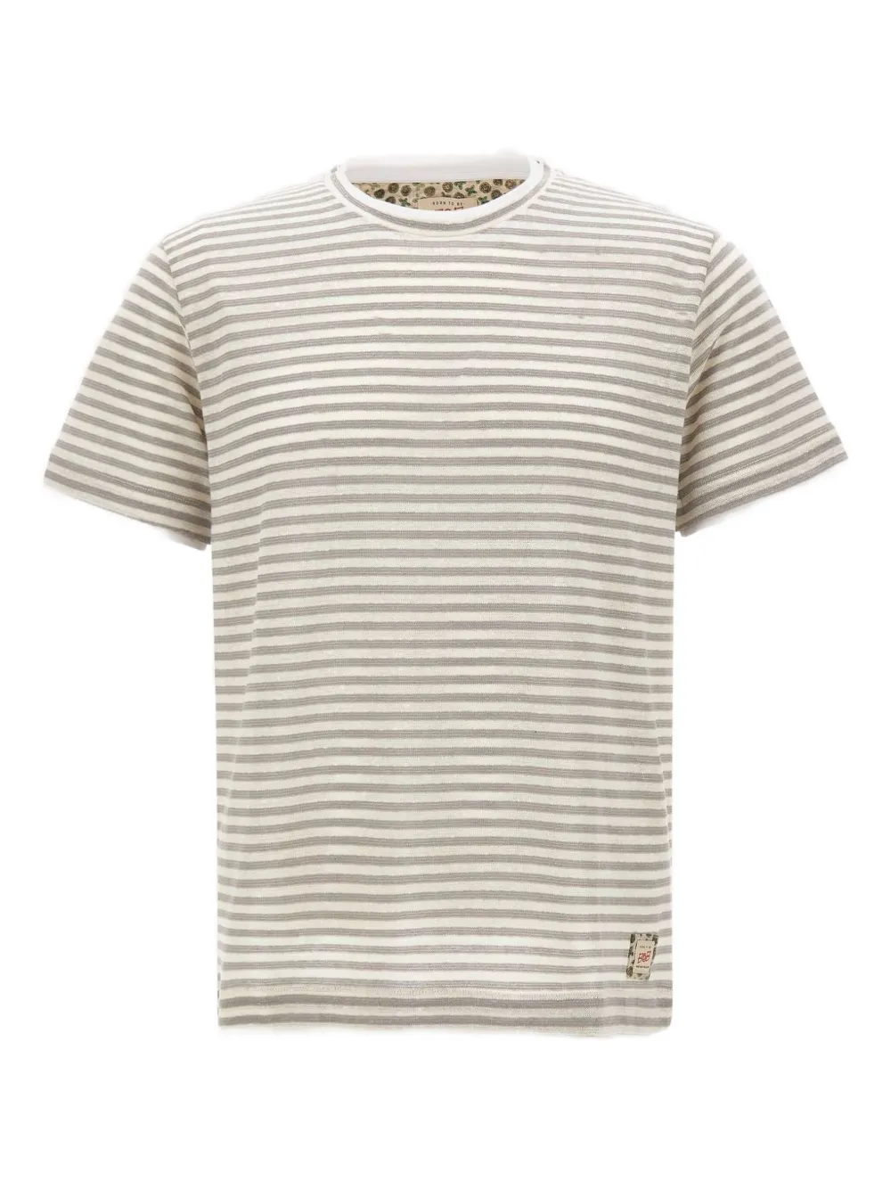 striped-pattern T-shirt