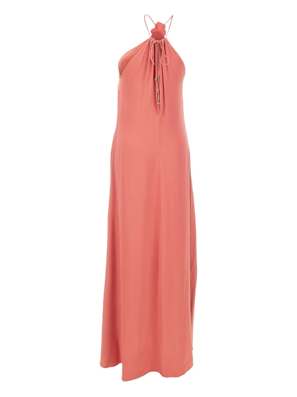 flower-detail halterneck day dress