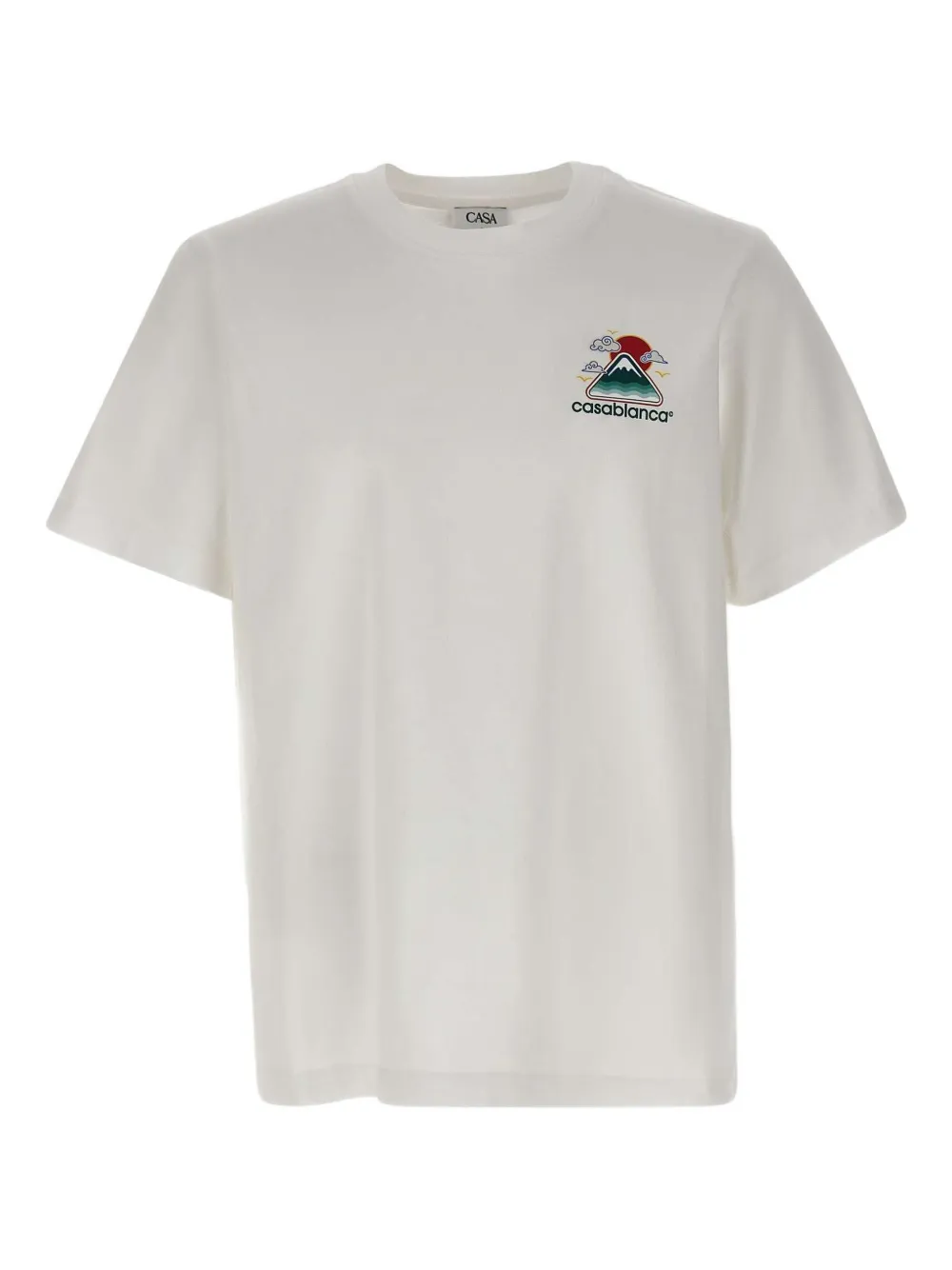 Casablanca Logo-print Cotton T-shirt In White