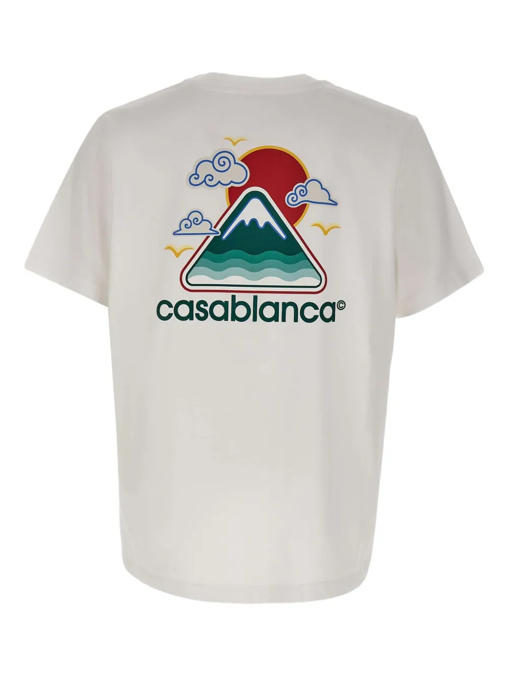 Casablanca logo-print cotton T-shirt Wit