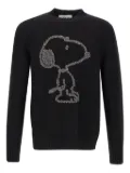 Iceberg Snoopy-embroidered crew-neck sweater - Black