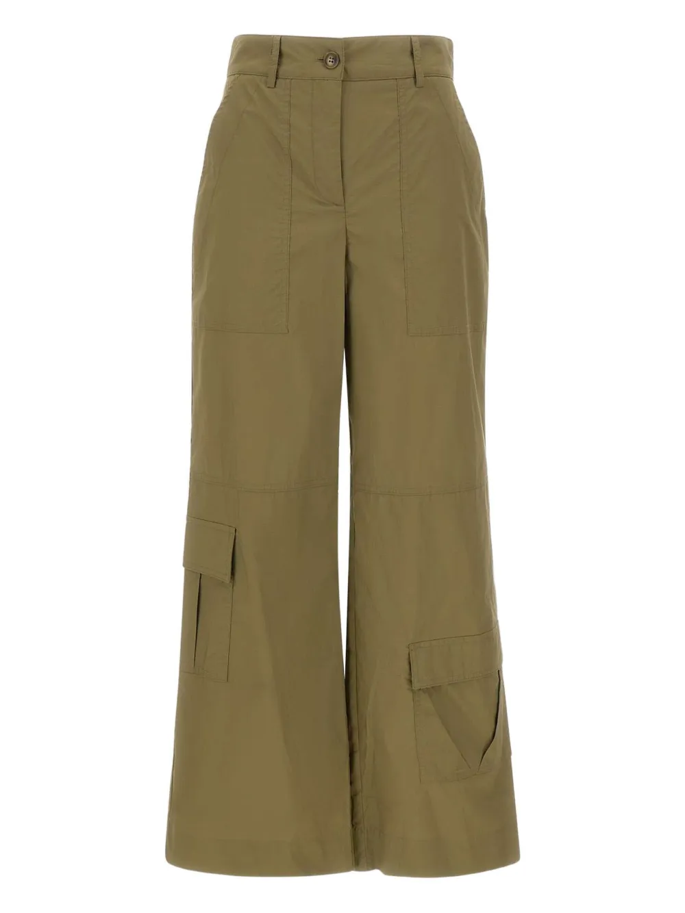 cargo pocketed straight trousers