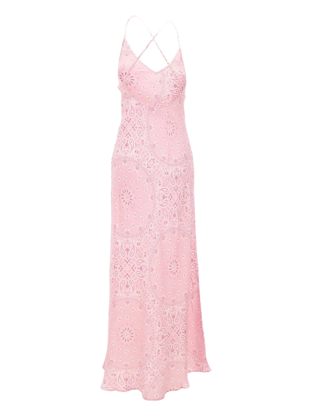 Mc2 Saint Barth Paisley Print Slip Day Dress In Pink