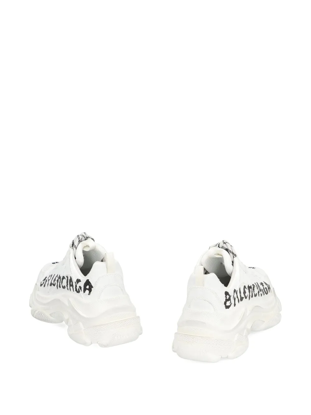Balenciaga Triple S sneakers met graffiti-print - Wit
