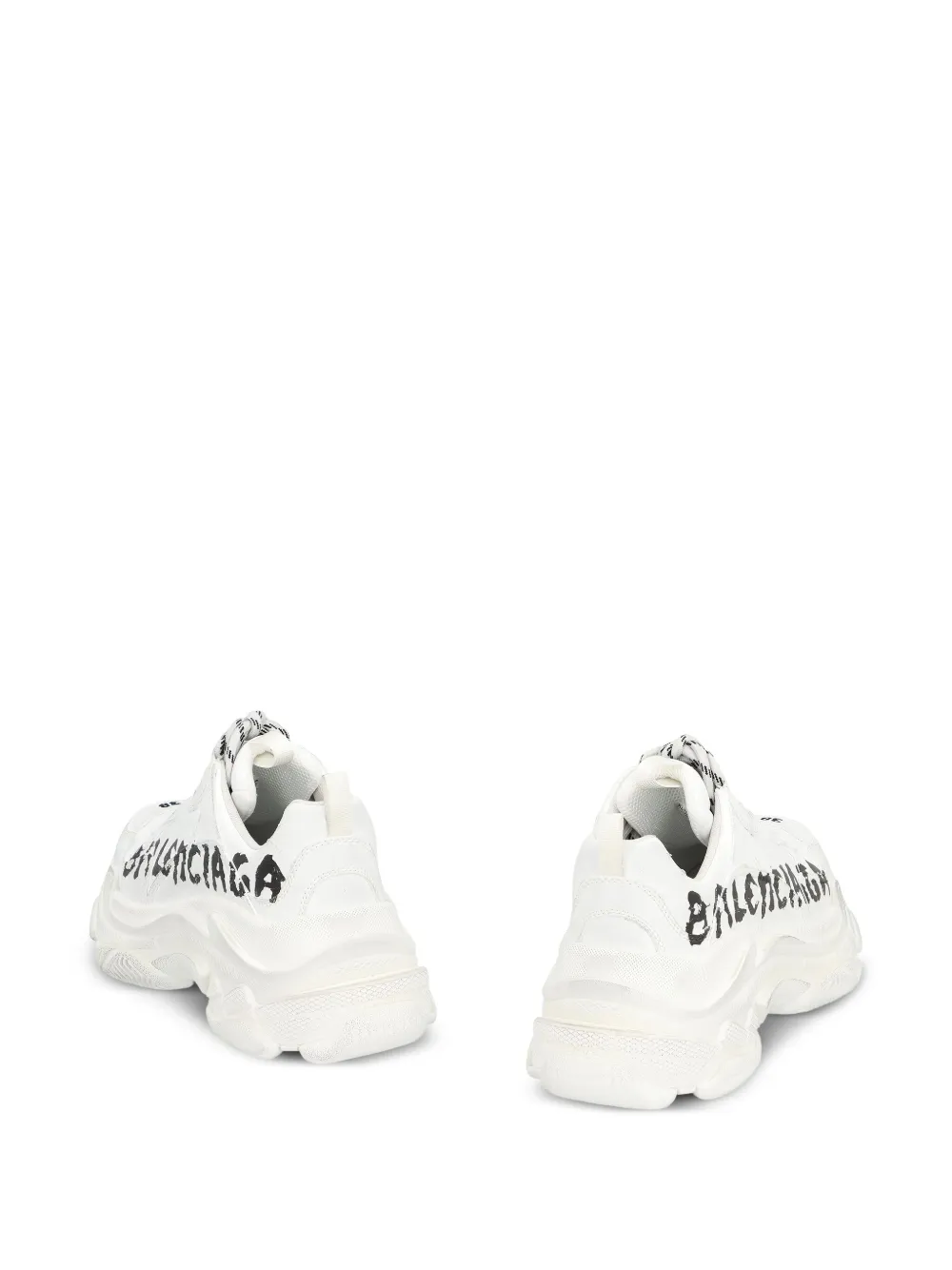 Balenciaga Triple S graffiti-print sneakers White
