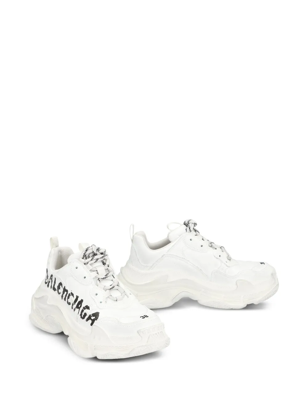 Balenciaga Triple S graffiti-print sneakers | Low-Tops | Image 2