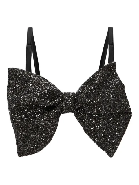 Lika bow-embellished cut-out blouse