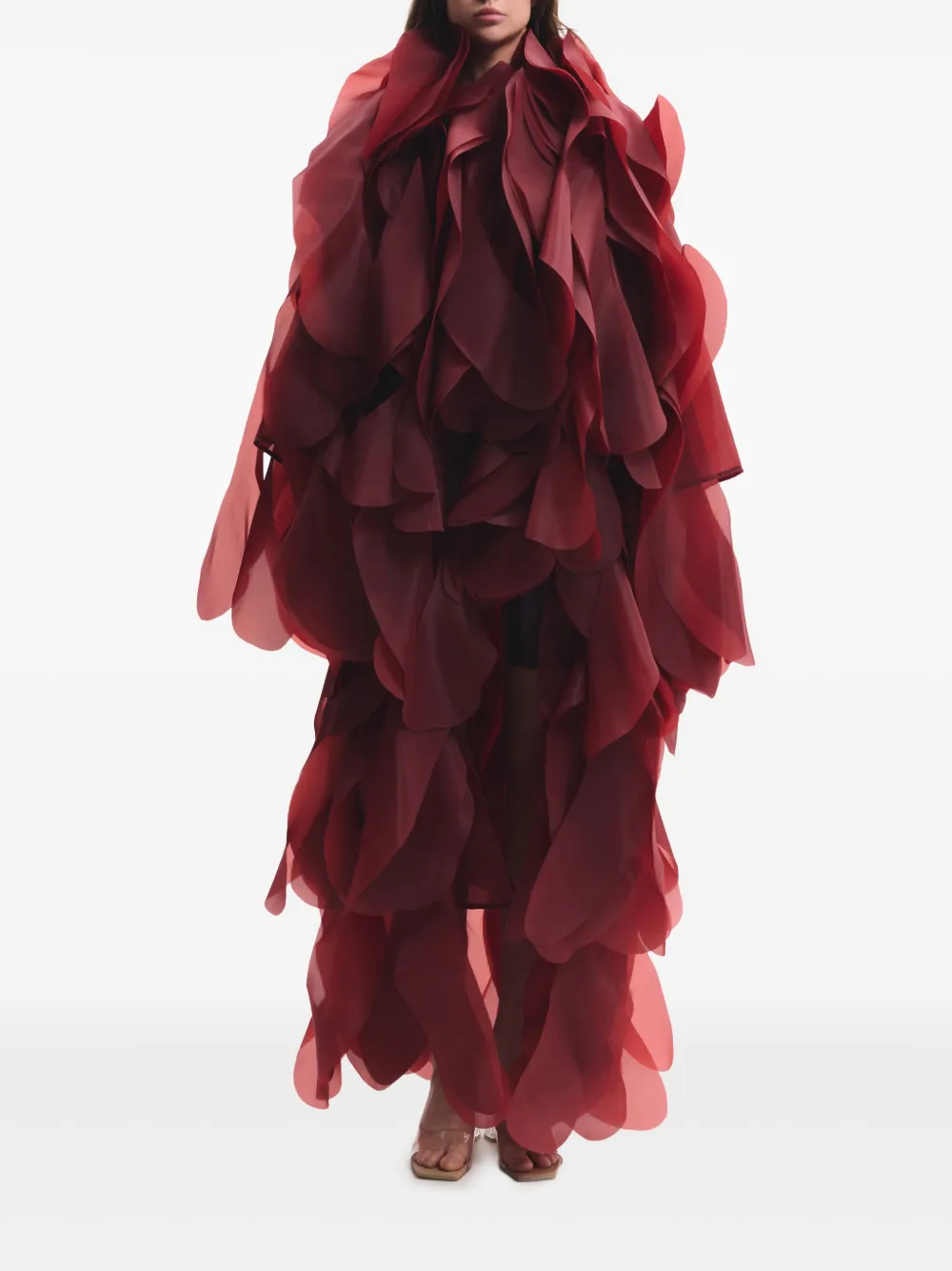 Lika ruffled petal cape | Capes | Image 2