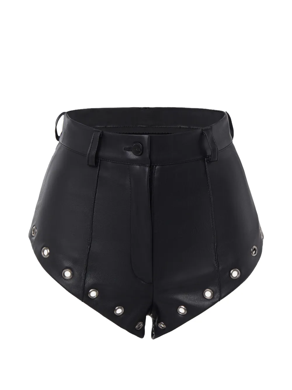 Lika Shorts met ringlets en veters Zwart