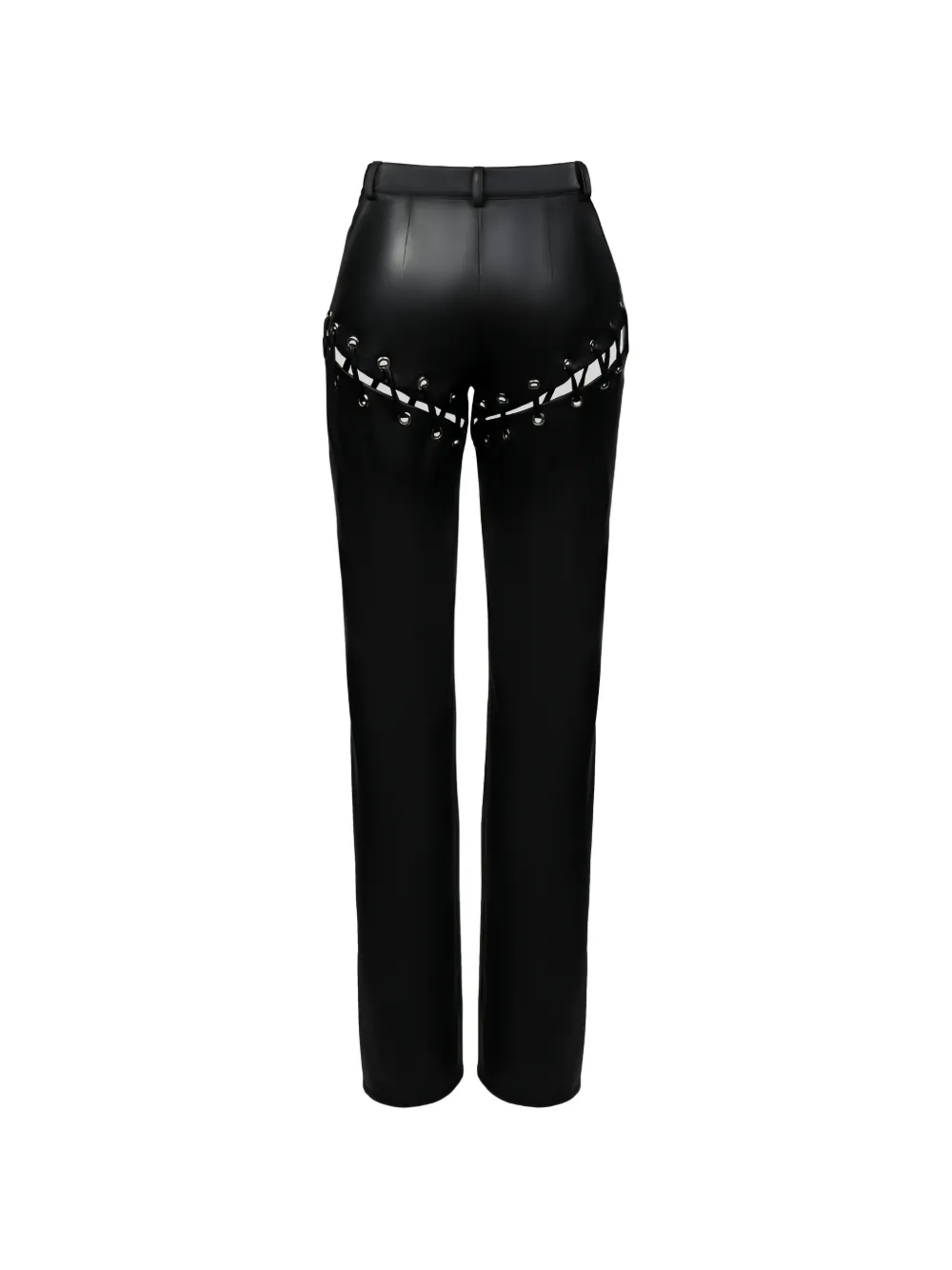 Lika Shorts met ringlets en veters Zwart