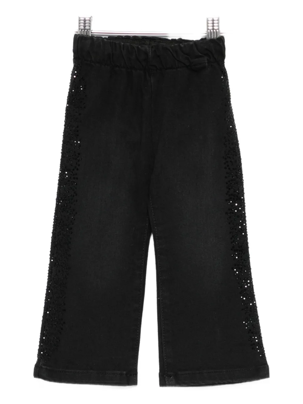 Liu •jo Embellished Trousers In Black