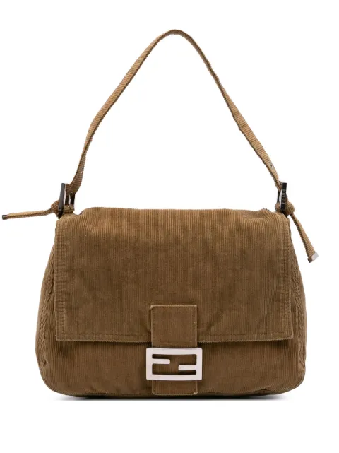 Fendi Pre-Owned 20th Century Corduroy Mamma Forever shoulder bag