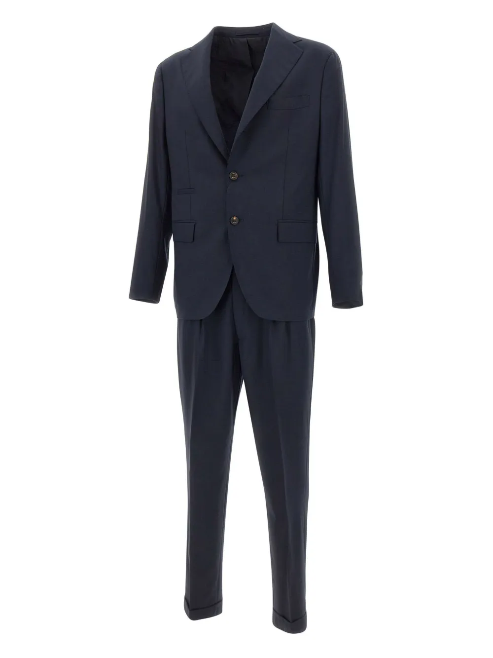 Eleventy Wollen pak Blauw