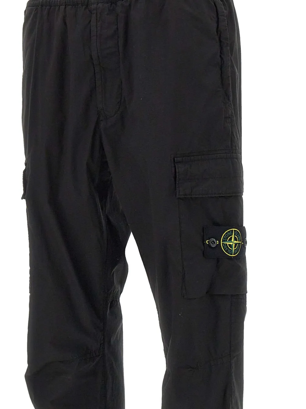 Stone Island elasticated-waist cargo trousers Zwart