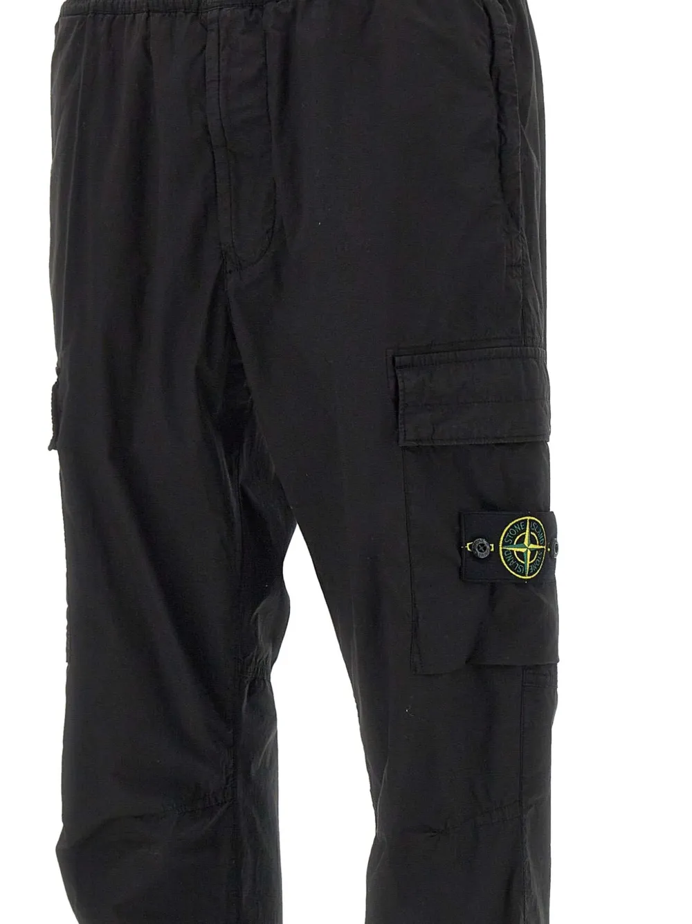 Stone Island elasticated-waist cargo trousers Zwart