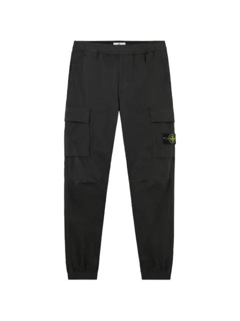 Stone Island Pantaloni 3100033 in raso di lana e cotone elasticizzato