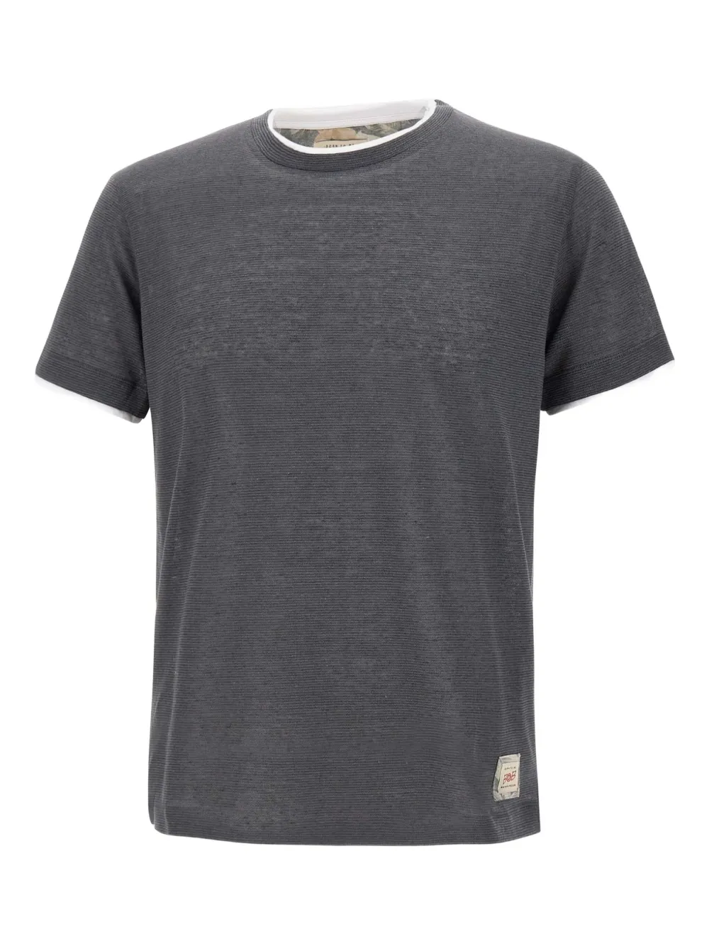 linen-cotton blend T-shirt