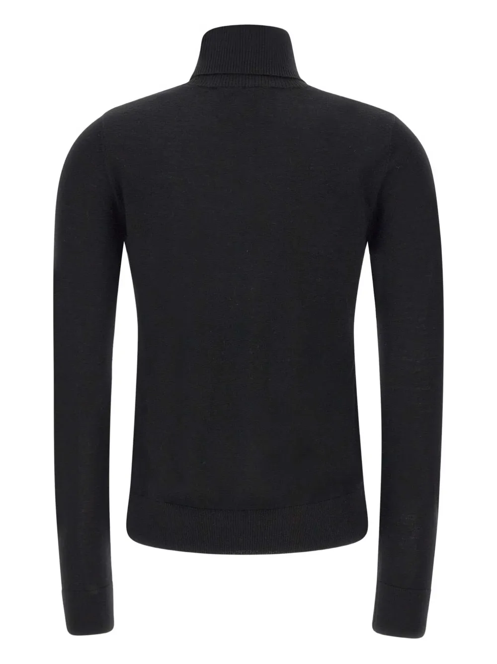 Iceberg logo-embroidered turtleneck sweater Zwart