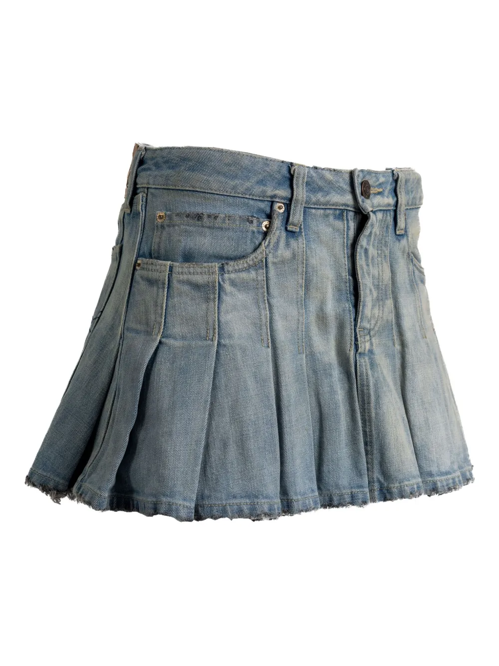 Balenciaga Spijker plooirok Blauw