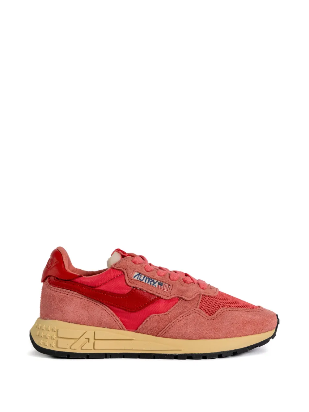 Autry suede-mesh sneakers Pink