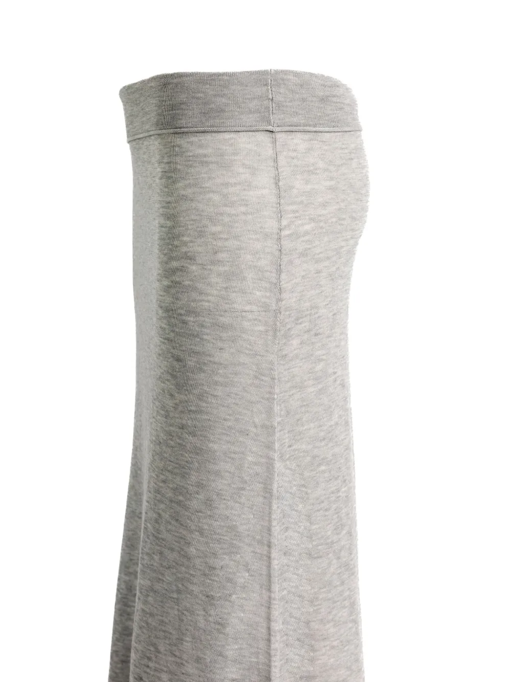 TOTEME ribbed-knit maxi skirt Grijs