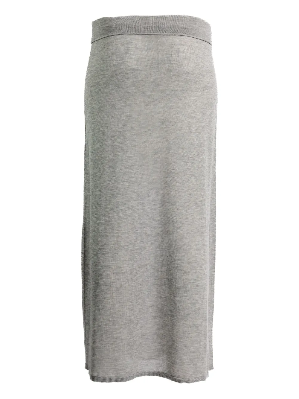 TOTEME ribbed-knit maxi skirt Grijs
