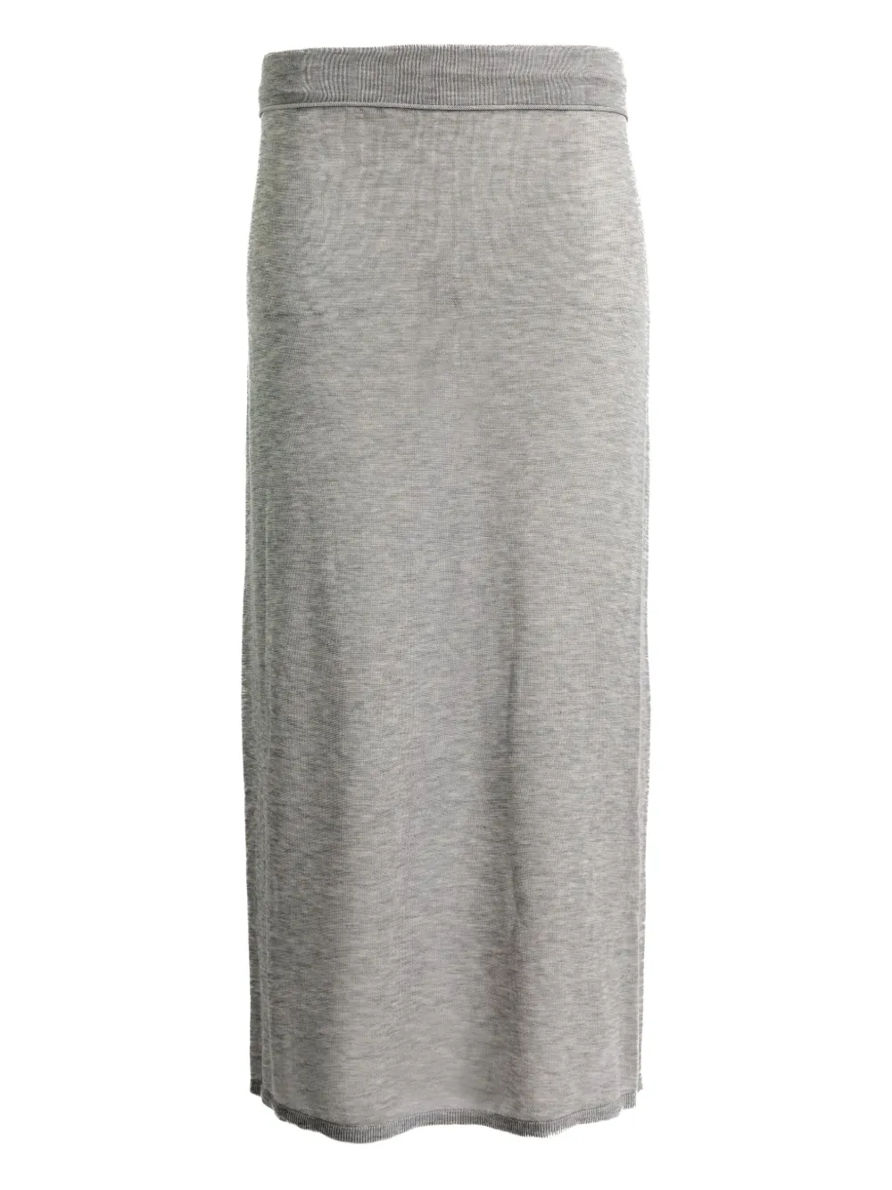 TOTEME ribbed-knit maxi skirt Grijs