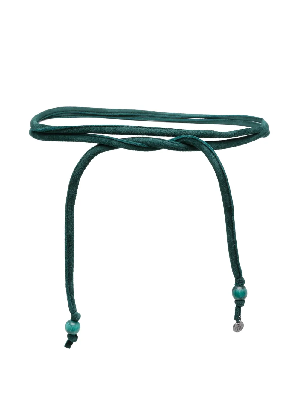 Niu beaded suede belt | Green | Image 1