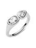 Maria Black sterling silver double-stone signet ring