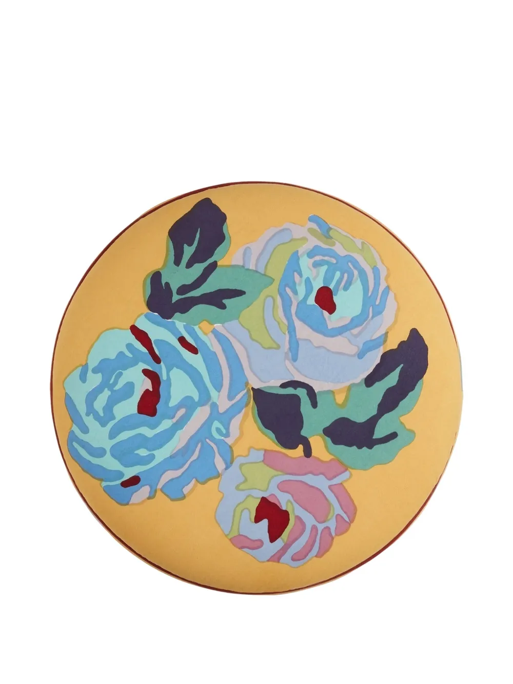 Lisa Corti Ottoman Nizam Hocker mit Blumenstreifen | Stühle & Hocker | Image 2