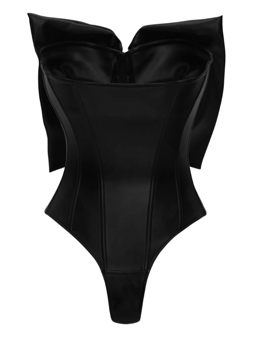 Lika bow-detail corset bodysuit | Black | Image 1