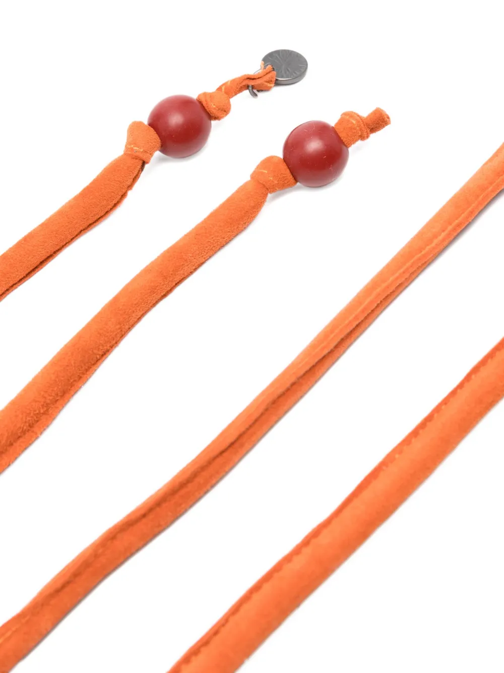 Niu Geknoopte kralenriem - Oranje