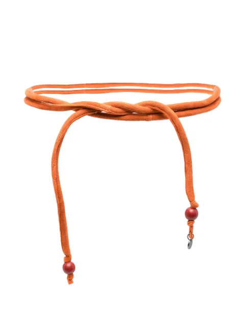 Niu knotted beaded belt