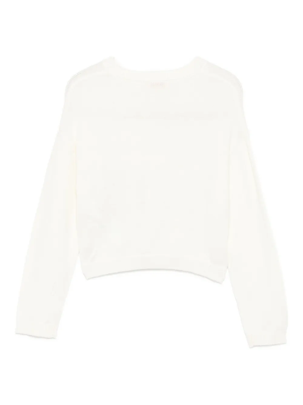 Liu Jo Kids Sweater verfraaid met kristallen Beige