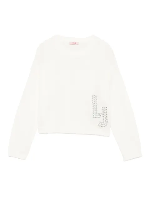 Liu Jo Kids crystal-embellished sweater