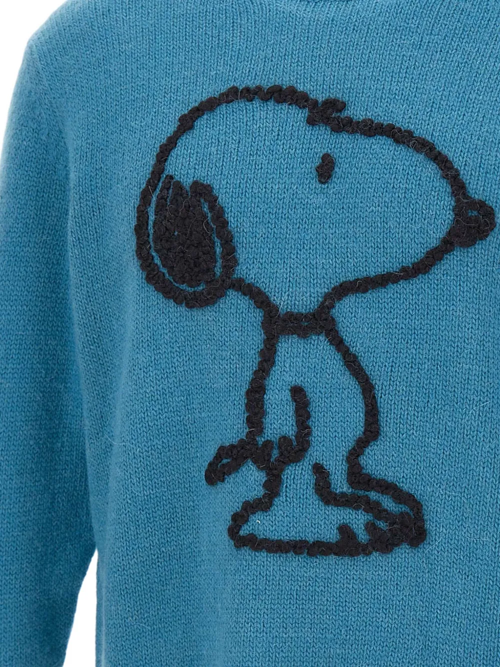 Iceberg Snoopy-embroidered crew-neck sweater Blauw