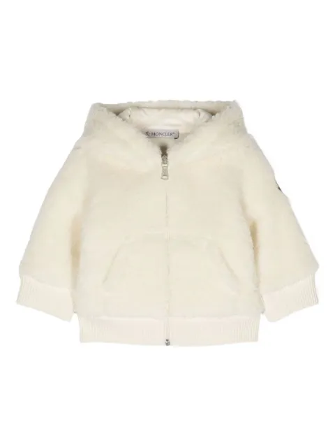 Moncler Enfant fleece debossed-logo padded jacket