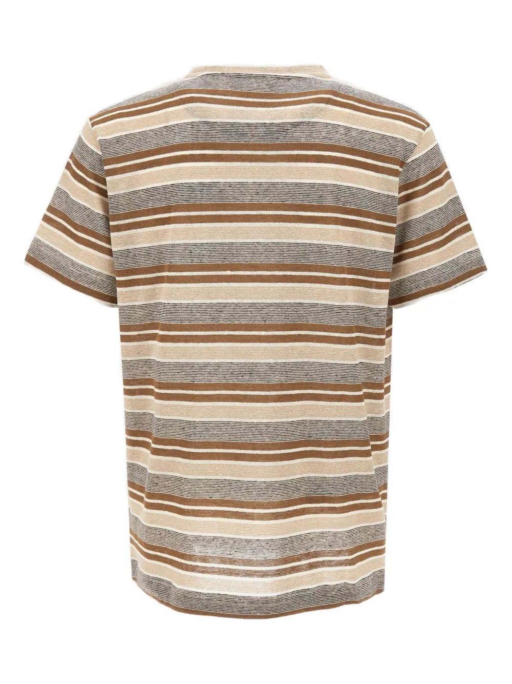 BOB Gestreept T-shirt - Bruin