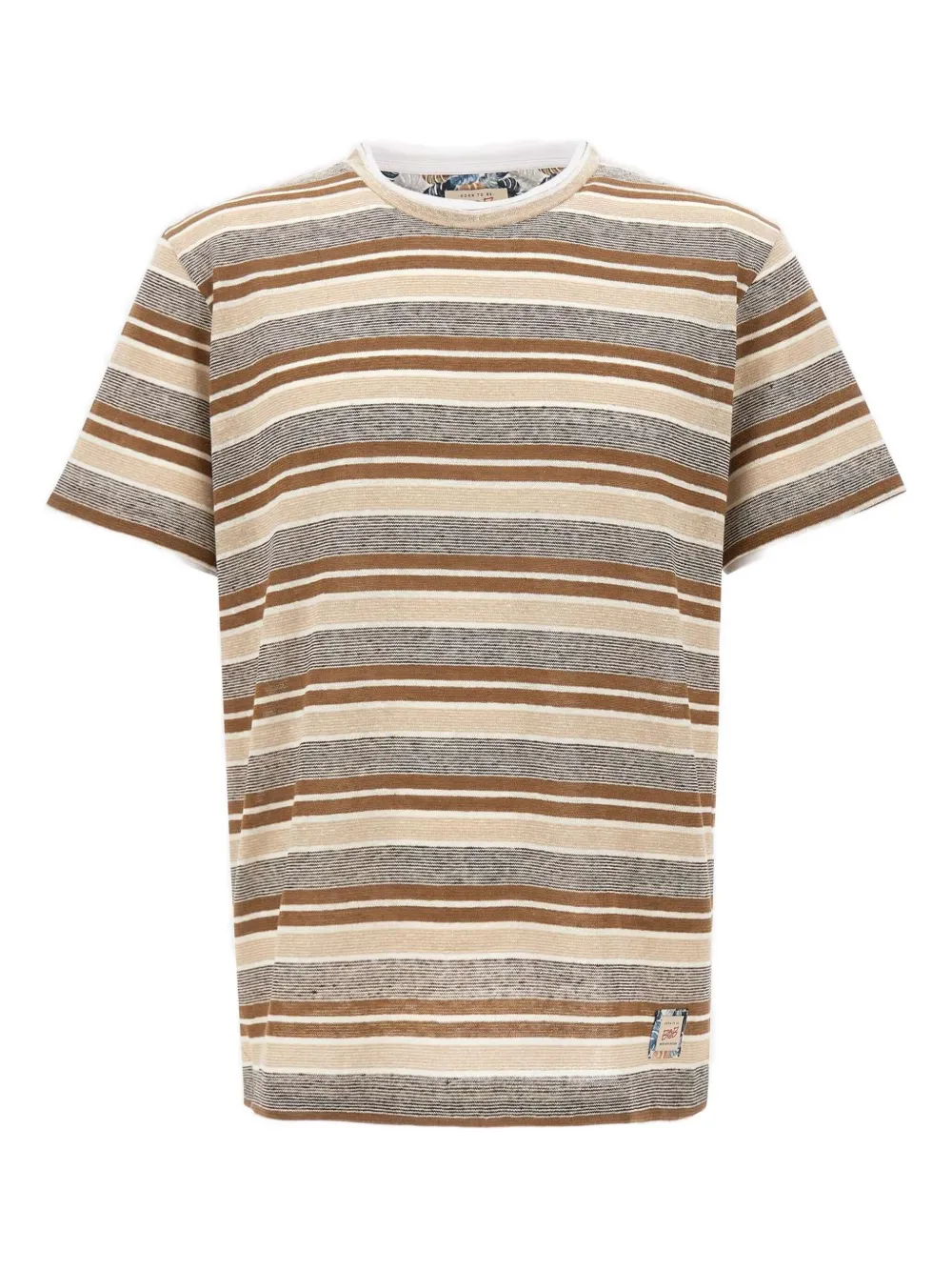 striped-pattern T-shirt